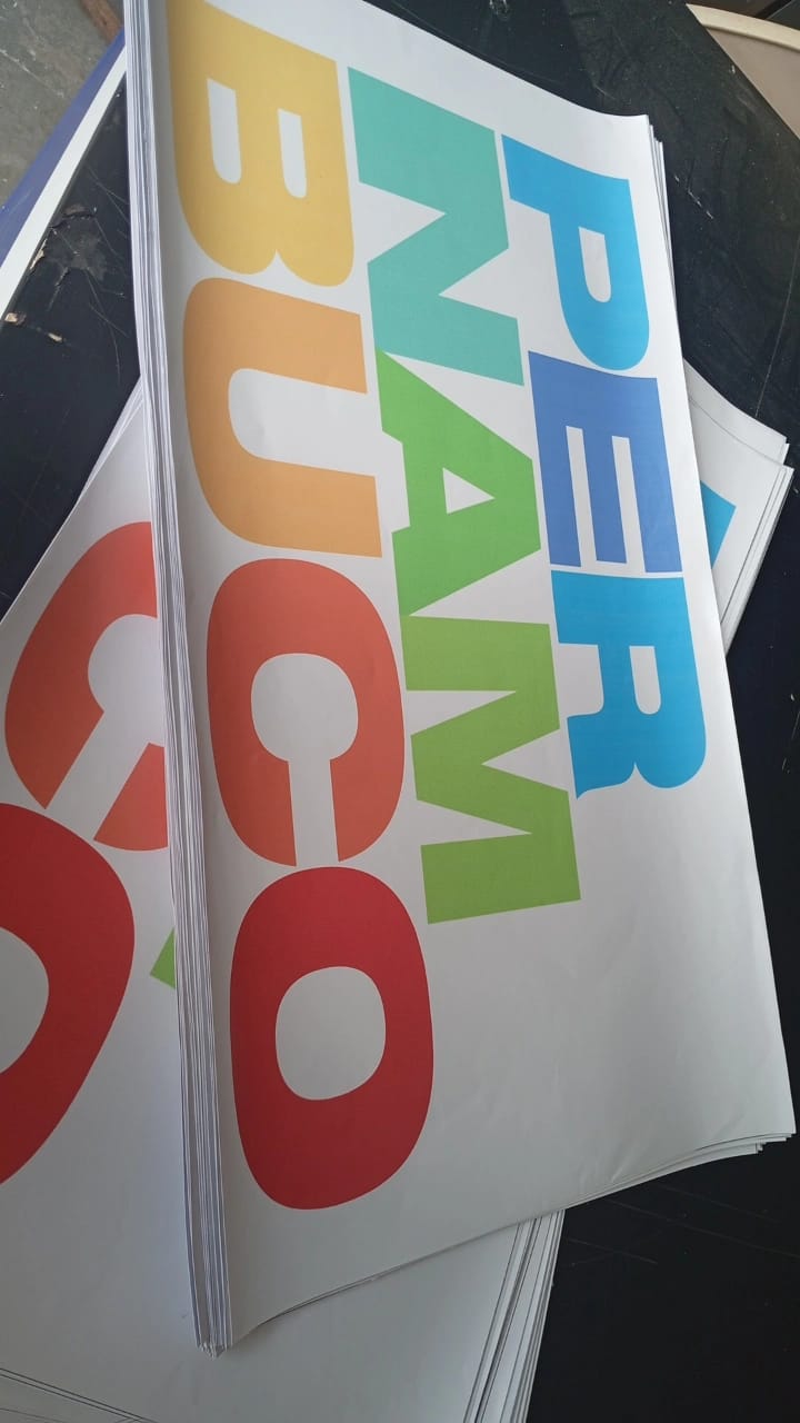 Letras de Pernambuco em vinil